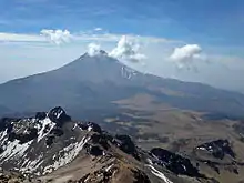 Seen from near the summit of Iztaccihuatl