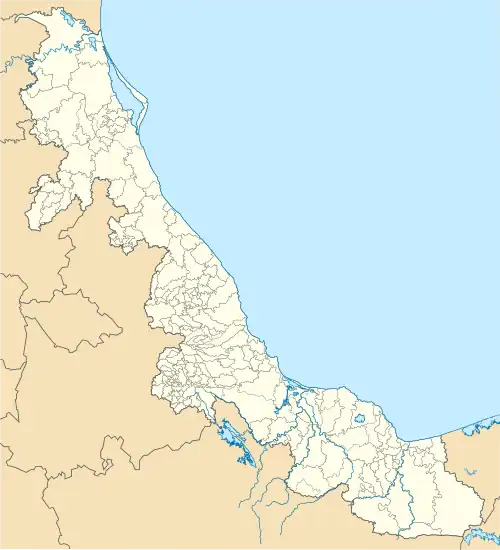 Coatzintla is located in Veracruz