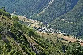 The village of Meyronnes, in the Ubayette valley