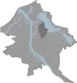 Location of Mežaparks in Riga