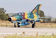 MiG-21 LanceR B of the 951st Fighter Squadron, Cooperative Key 2003 at Graf Ignatievo Air Base, Bulgaria.