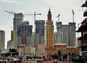 The early "Manhattanization" of downtown Miami, in 2007