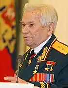 Gun designer Mikhail Kalashnikov