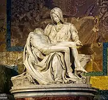 Image 26Pietà, by Michelangelo is a key work of Italian Renaissance sculpture. (from Culture of Italy)