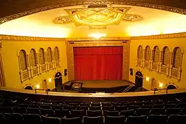 The main auditorium from the balcony