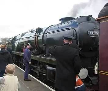 Image 76A train on the Watercress Line (from Portal:Hampshire/Selected pictures)