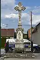 wayside cross, donated by emigrants to America