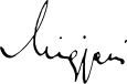 Signature of Migjeni