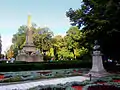 The Obelisk of Lions in Copou Park