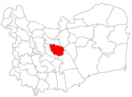 Location in Tulcea County