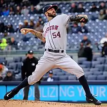 Astros pitcher Mike Fiers