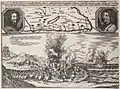 Nikola and Petar Zrinski burning Osijek bridge during Austro-Turkish War (1663–1664)