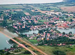 Aerial view of Mikołajki