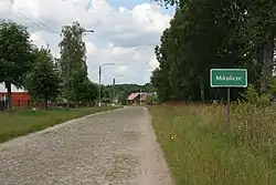 Entering the village