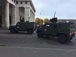 Iveco LMV tactical vehicles of the Austrian Military Police.