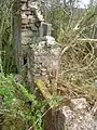 Details of the blocked up door and chimney flue