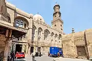 Complex of Sultan Qalawun in Cairo (built in 1284–85). It included a mausoleum, a madrasa, and a highly important maristan (hospital).