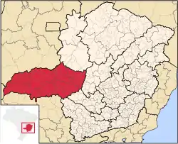 Location of Triângulo Mineiro e Alto Paranaíba