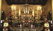 Interior of the Hondo of Kuon-ji