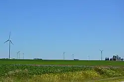 Wind farm along Illinois Route 116