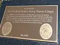 US Navy Nurse Corps plaque on the Memorial Walk