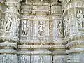 The Splendid and elaborate wall of Mirpur Jain Temple