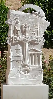 In 2010 was erected in Mislata (Valencia) in Spain the first monument commemorating the Armenian genocide. The sculpture, three meters high, is in the gardens of the Garden of Sendra, in the old town.