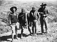 Image 71Four members of the Australian contingent to Mission 204 in Yunnan Province, China, during 1942 (from Military history of Australia during World War II)