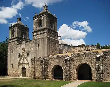 Image 7Mission Concepcion is one of the San Antonio missions which is part of a National Historic Landmark. (from History of Texas)