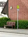 Ride-sharing bench in Arnum