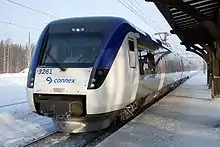 A train (before 2013) on the line between Östersund and Trondheim