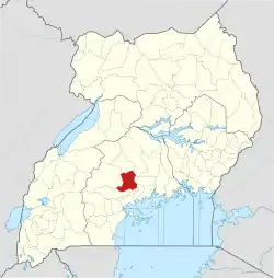 District location in Uganda