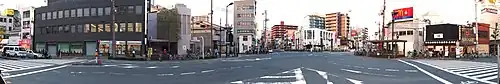 caption=Panorama of the Miyakojima-Hondori crossing