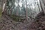 Stone wall of Mizawa Castle