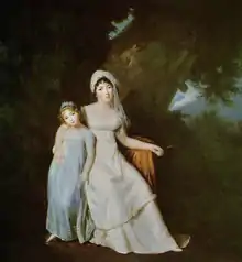 Mme de Staël et sa fille Albertine (Mme de Staël and her daughter Albertine), oil on canvas, 1803–1808