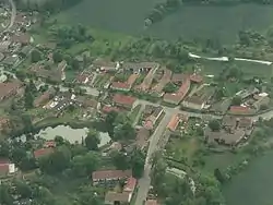 Aerial view of Močovice