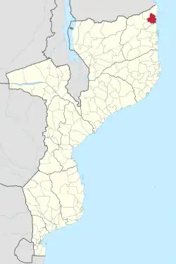 District location in Mozambique