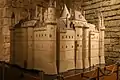 Model of the Louvre after Charles V's transformation, placed in 1989 in the underground spaces displaying the castle's remains