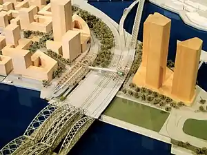 Model of the station site