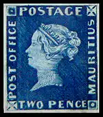 David Feldman sold this Blue Mauritius stamp for CHF 1,610,000 (approx. $1.1 million) in 1993.