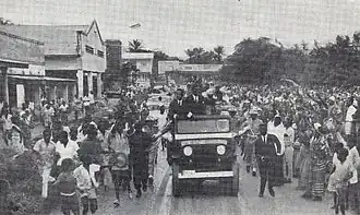 Politician Moïse Tshombe visits Stanleyville, 1964