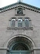 Photo of the roof of the monastery, looking south.