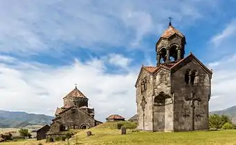 The belltower and the Church of Sourb Nshan