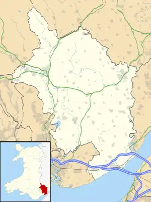 Tredunnock is located in Monmouthshire