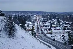 Monroe Street looking south over Emerson/Garfield towards Downtown Spokane