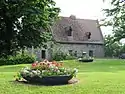 The gardens of the old castle and the romanesque St.Calixte chapel.