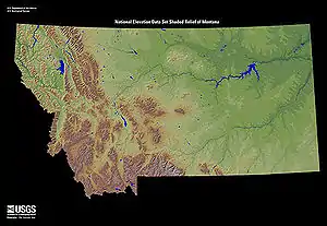 Image 22Relief map of Montana (from Montana)