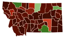 Image 34Map of counties in Montana by racial plurality, per the 2020 U.S. census
Legend

 

Non-Hispanic White  50–60%  60–70%  70–80%  80–90%  90%+
Native American  50–60%  60–70%  70–80% 

 (from Montana)