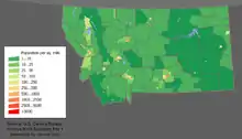 Image 30Montana population density map (from Montana)