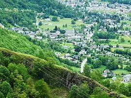 A general view of Montauban-de-Luchon